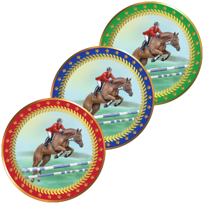 1399-022 Акриловая эмблема Конный спорт