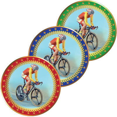 1399-011 Акриловая эмблема Велоспорт