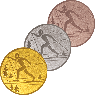 1139-150 Эмблема лыжный спорт